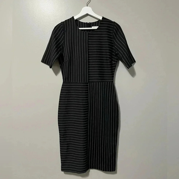 InWear Ivonnel  Pinstripe Short Sleeve Sheath Dress - Picture 8 of 14